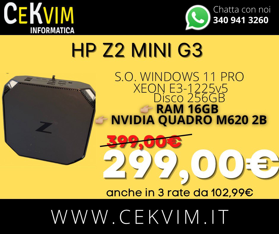HP Z2 Mini G3 QC E3-1225v5, 2366943R4