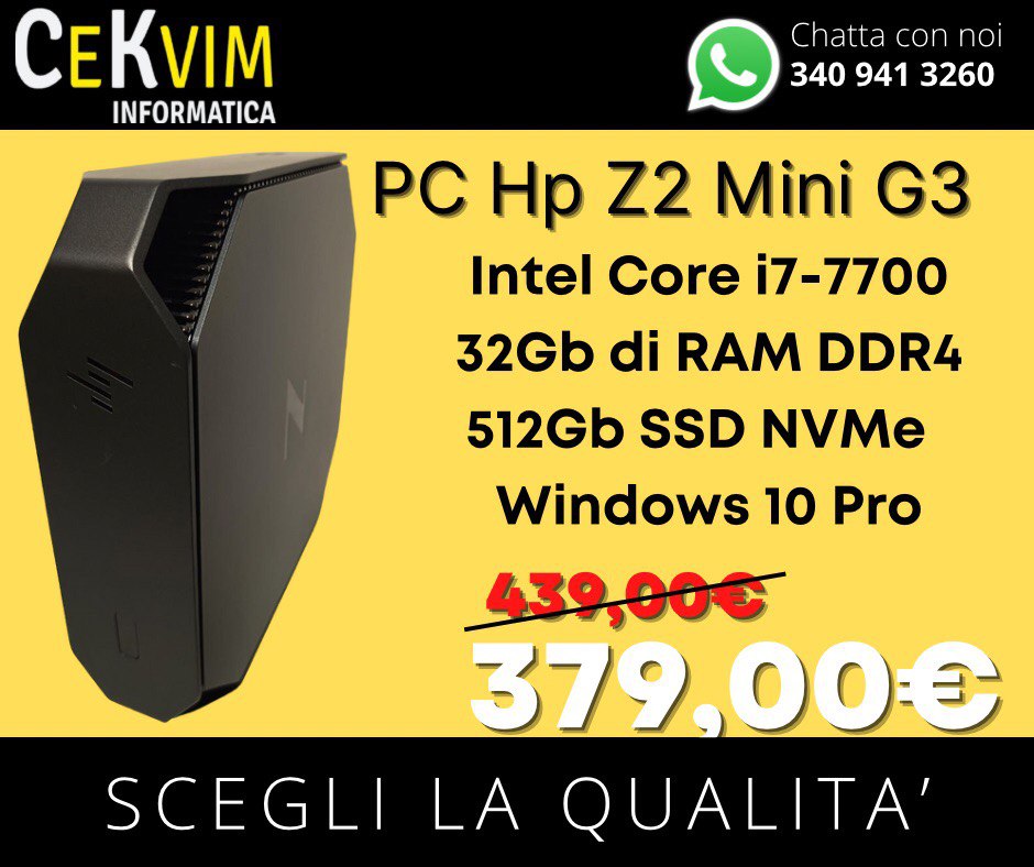 HP Z2 Mini G3 i7-7700, 2389960R4